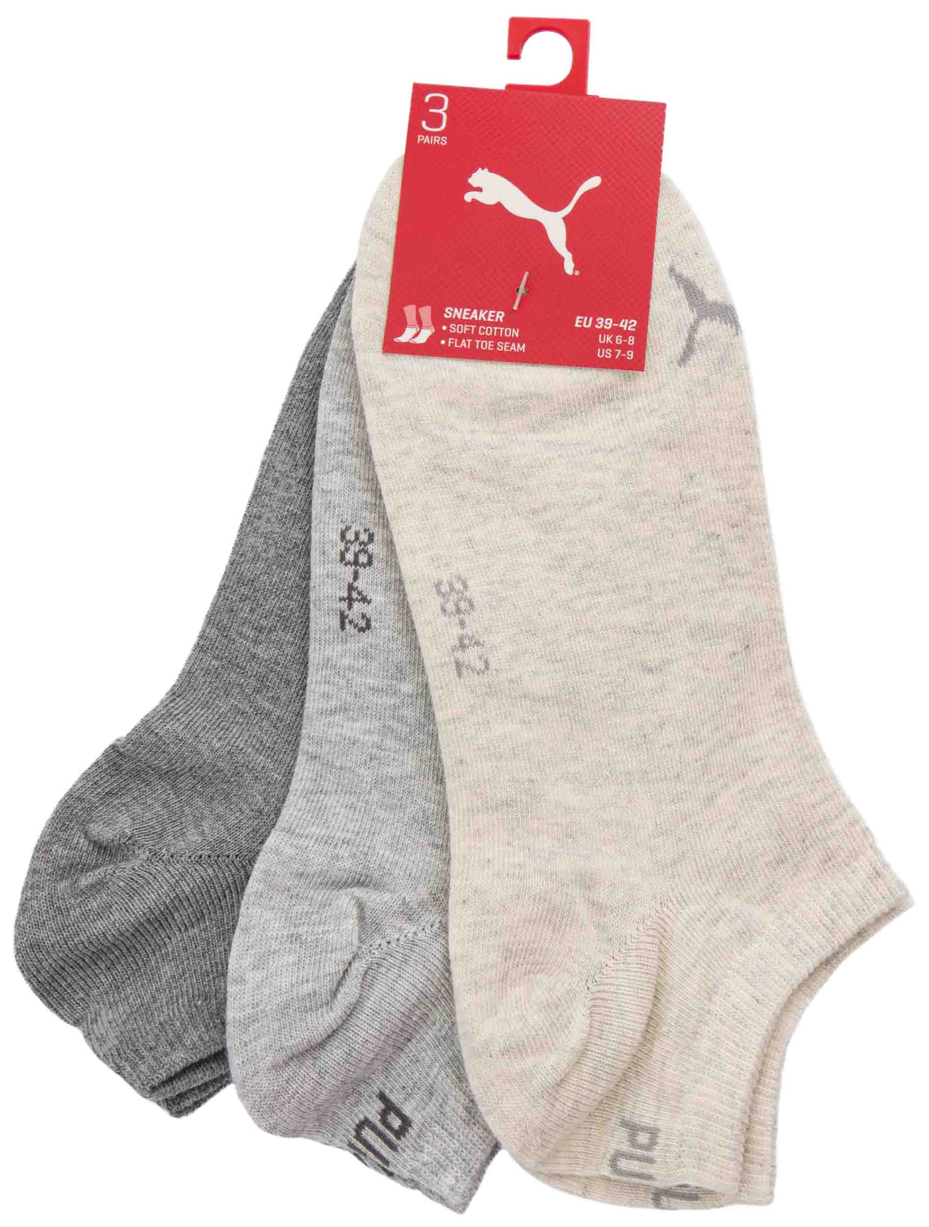 Ponožky Puma Sneaker socks Plain 3-Pack|39-42