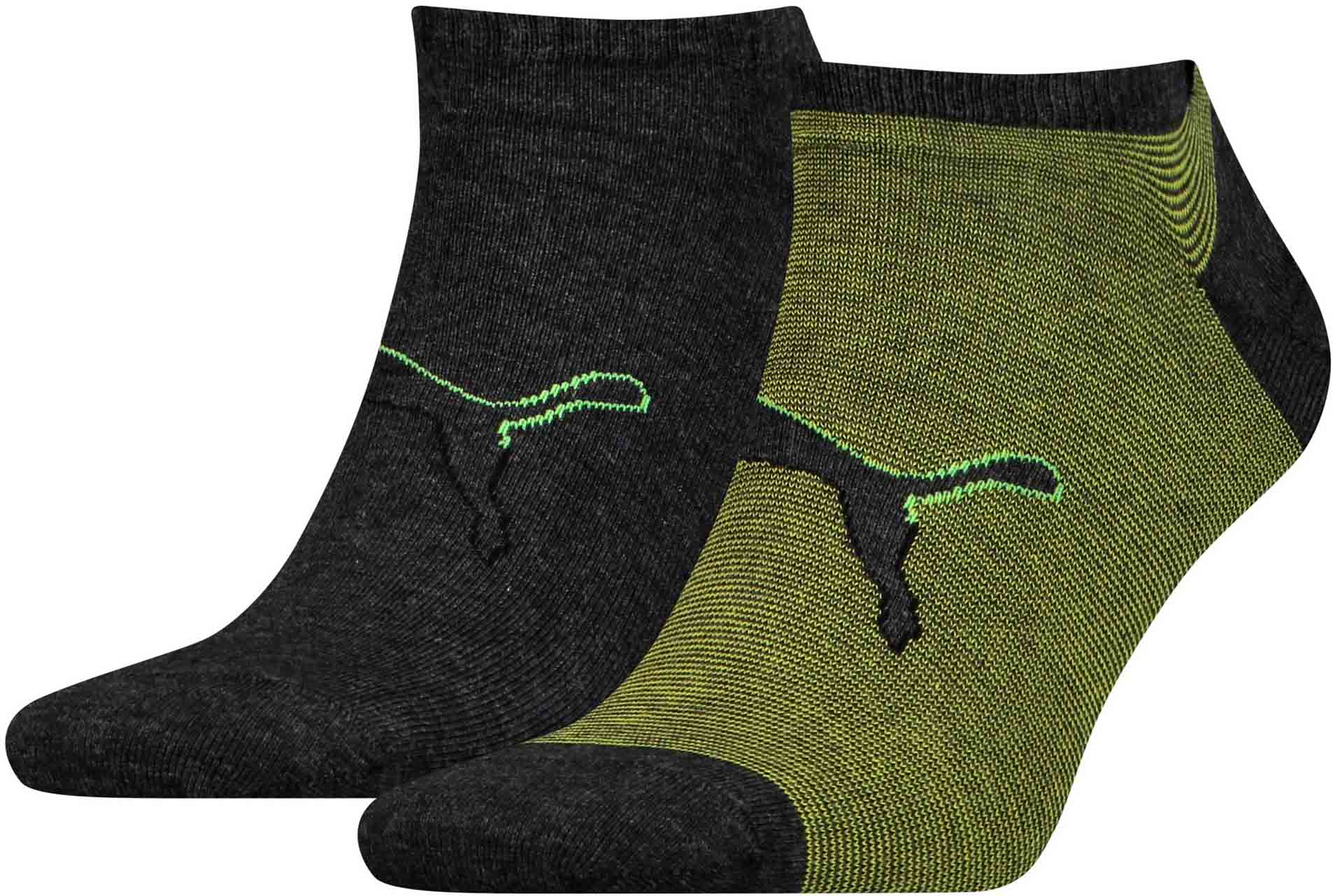 Ponožky Puma Sneaker Big Cat 2P Black/Green|39-42