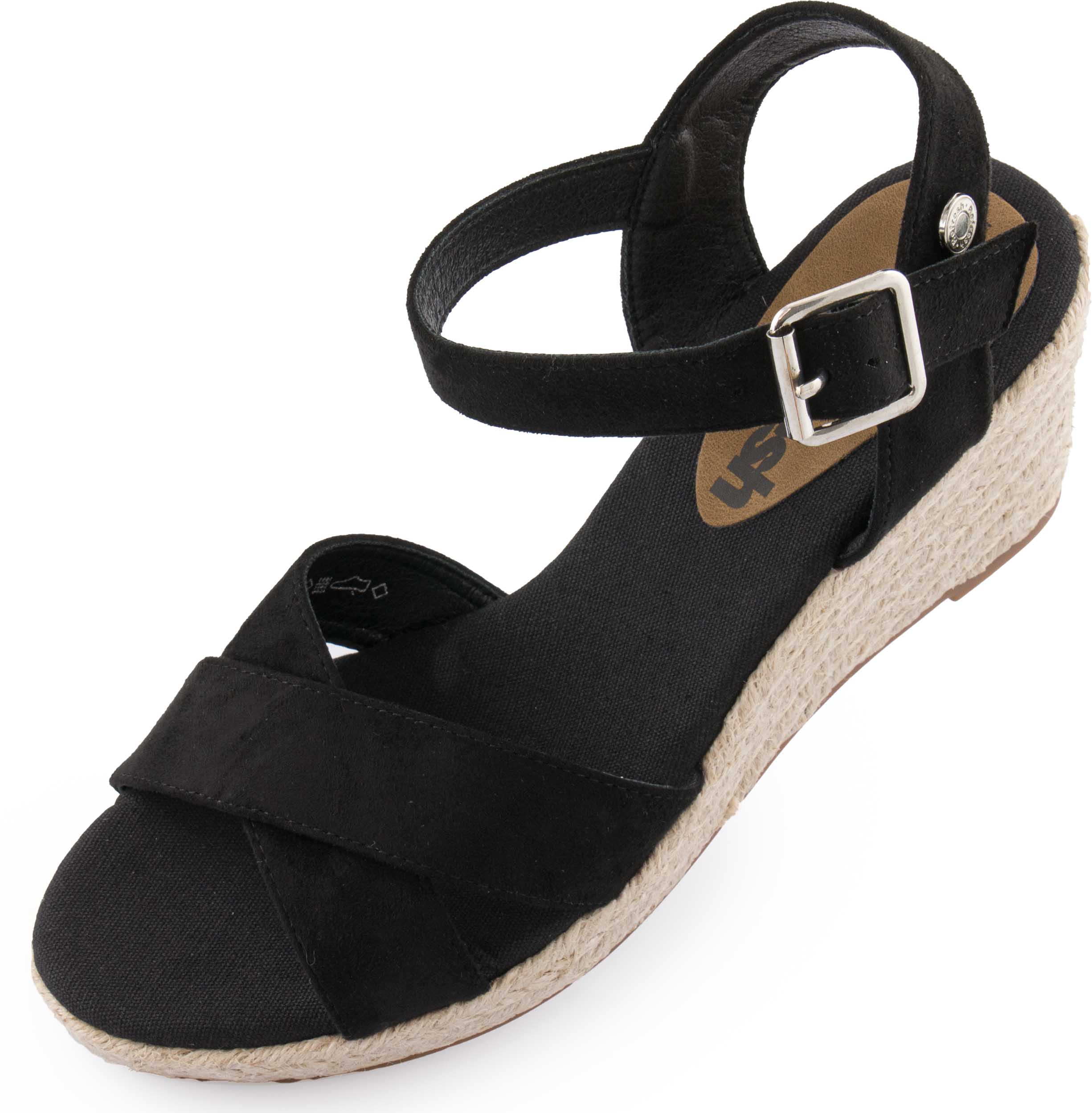Dámské sandály Refresh Low Sandal In Eco-Leather Black|38