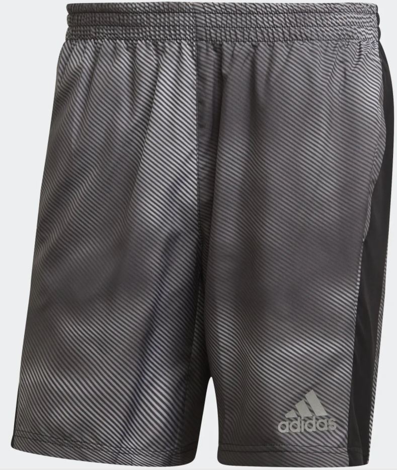 Adidas Men Own The Run Short Grey Six-Grey Two Black|L