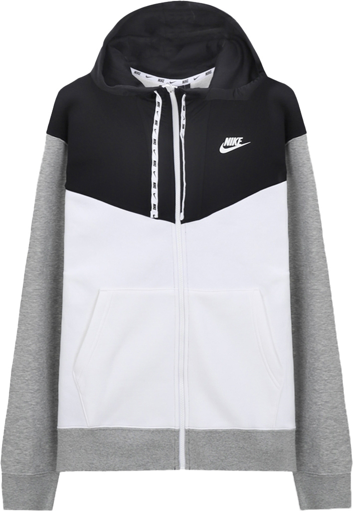 Pánská mikina Nike Men Hybrid Fleece Hoodie Full-Zip Grey|XL
