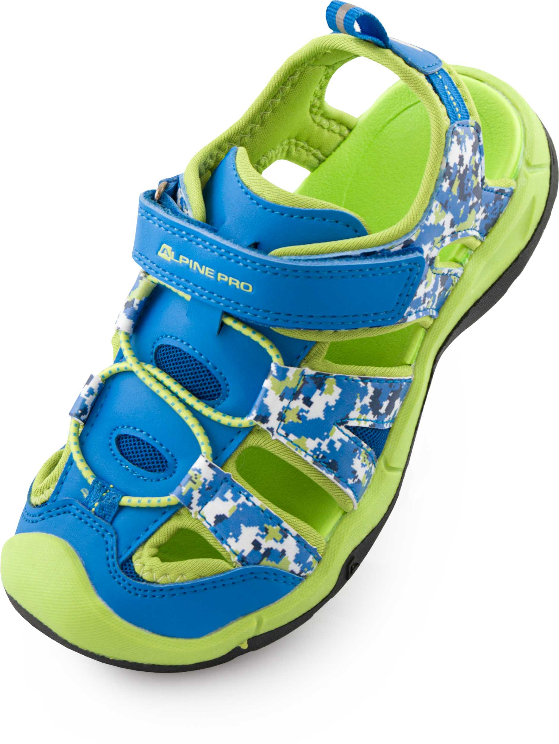 Dětské sandály ALPINE PRO Grobo Neon Blue|33