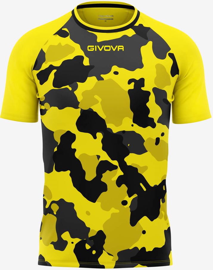 Pánské triko GIVOVA Army Yellow-Black|XL