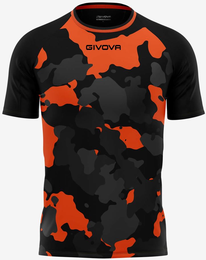 Pánské triko GIVOVA Army Black-Orange|L