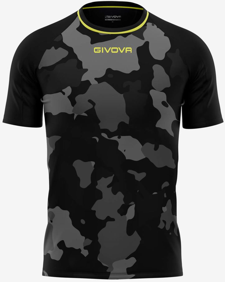 Pánské triko GIVOVA Army Black-Grey|XL