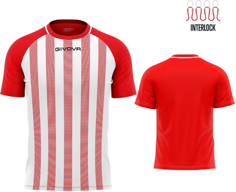 Sportovní triko GIVOVA Rugby red-white|XL