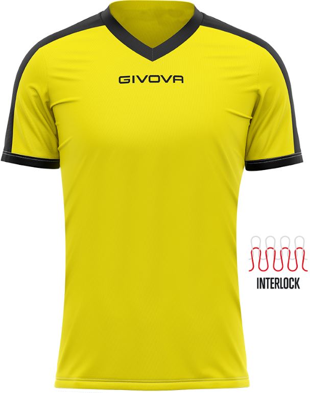 Sportovní triko GIVOVA Revolution yellow-black|L