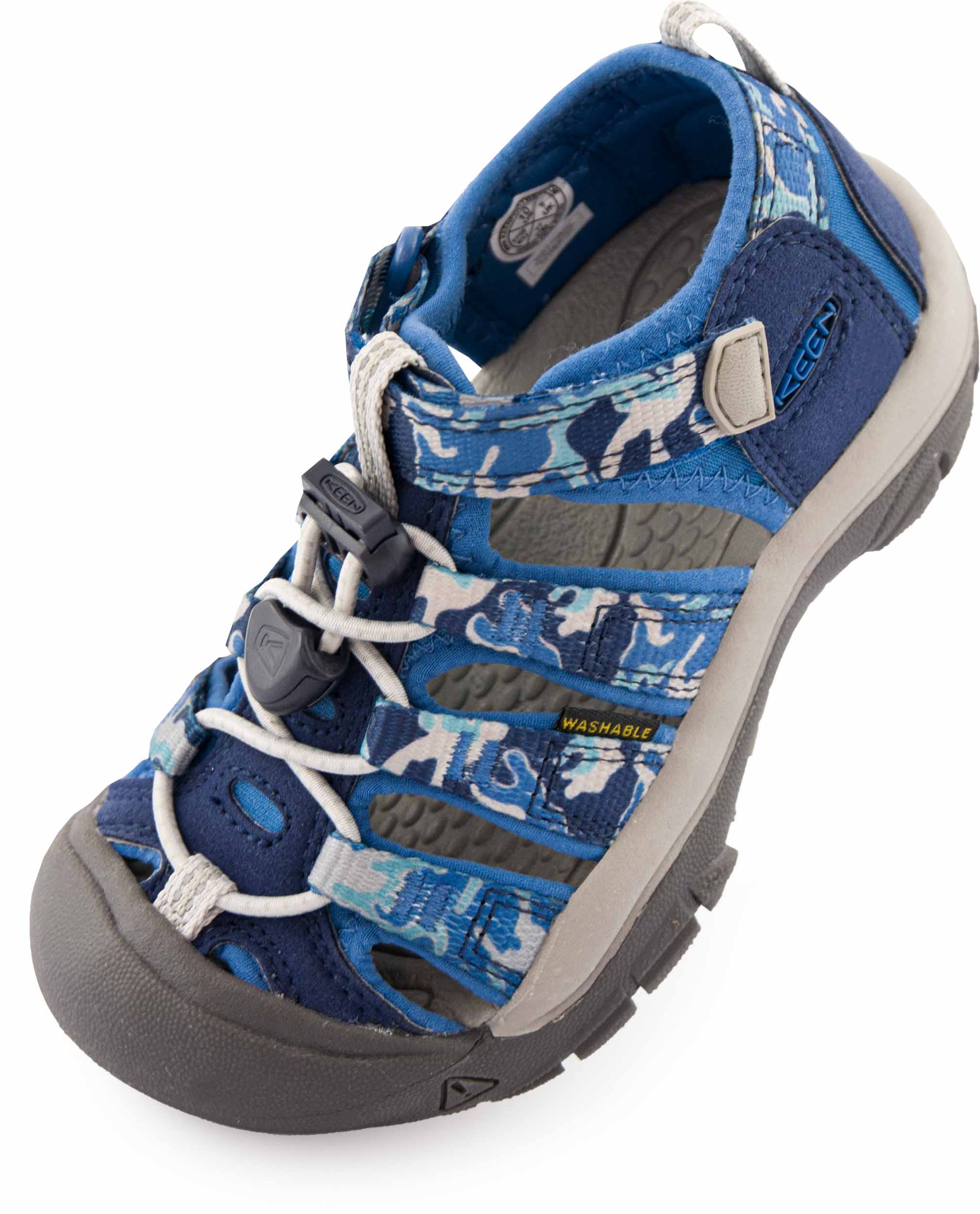 Keen Jr Newport H2 Camo/Bright Cobalt|27-28