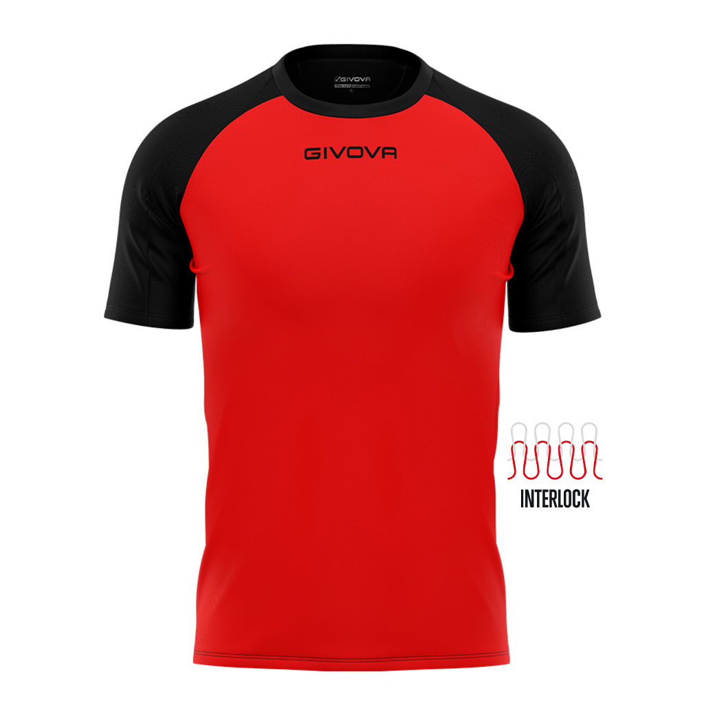 Sportovní triko Givova Capo Red-Black|M
