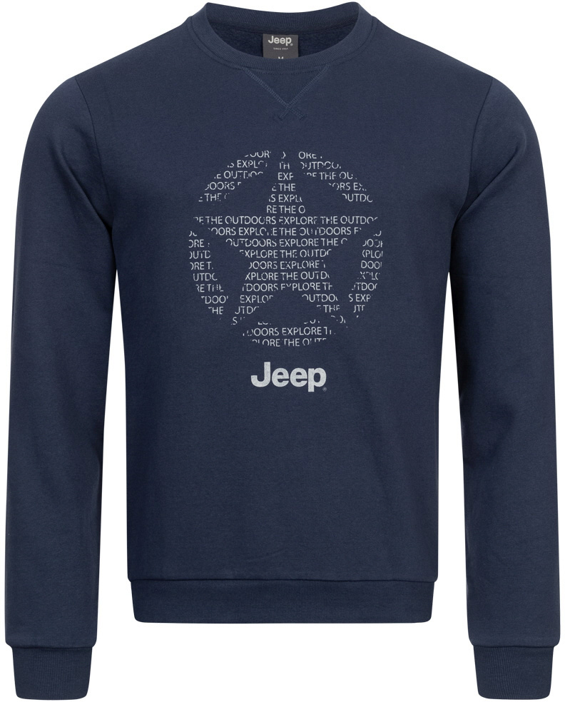 Pánská mikina Jeep Men Round Neck Sweatshirt Star All|2XL