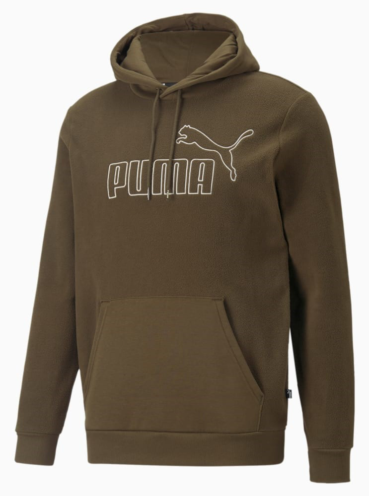 Pánská mikina PUMA ESS Elevated Polarfleece Deep Olive|L