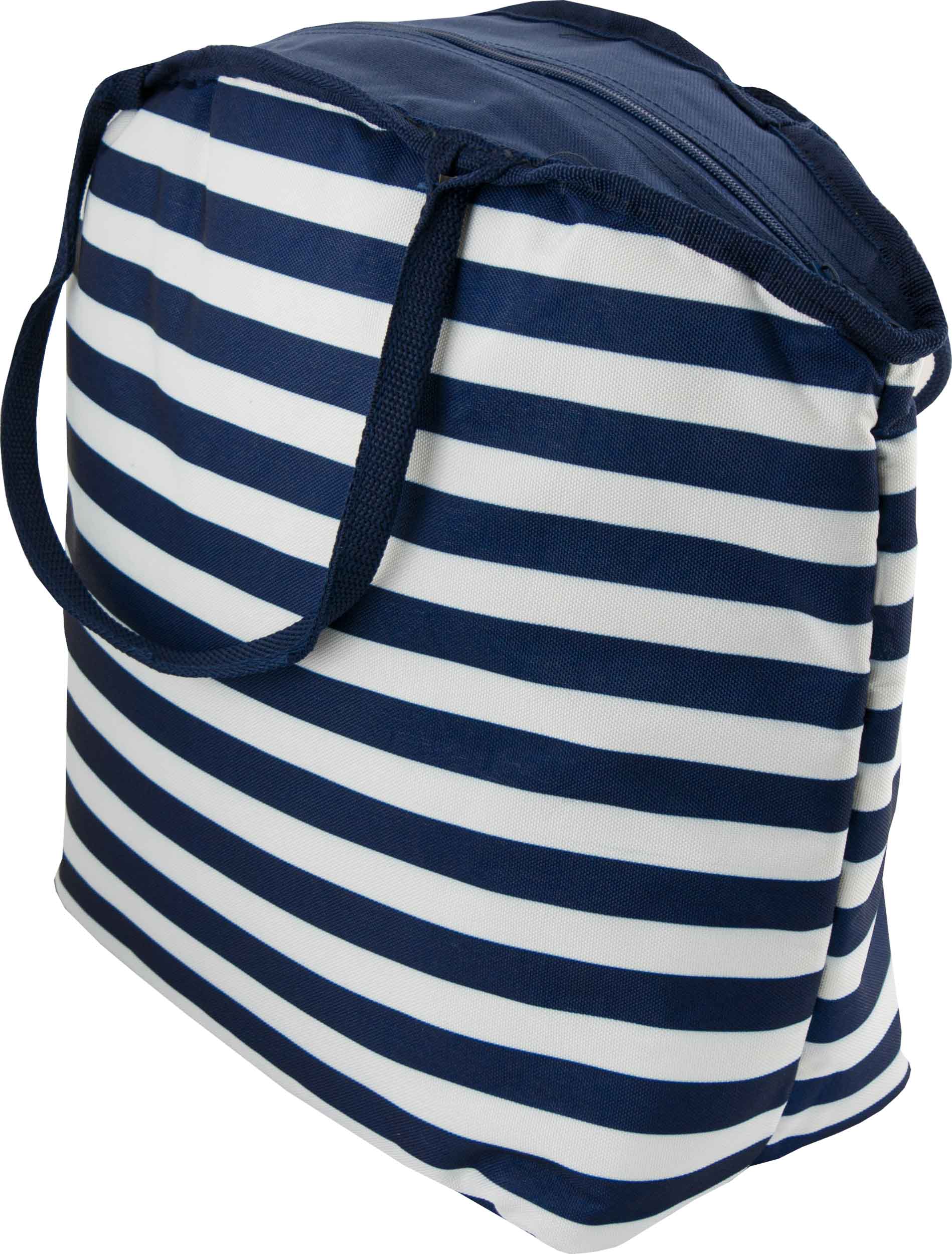 Plážová chladící taška Beach Cooling Bag 20L blue-white