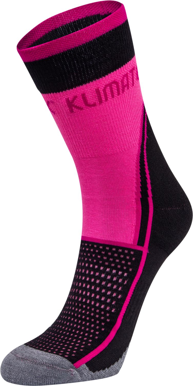 Sportovní ponožky KLIMATEX Korbin černá-fuchsiová|37-38