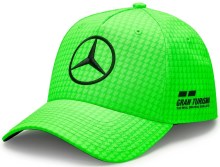 Dětská kšiltovka Mercedes Jr Map F1 LH Col Driver BB Cap Neon Green_1