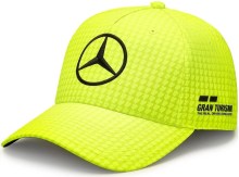 Dětská kšiltovka Mercedes Jr Map F1 LH Col Driver BB Cap Neon Yellow_1