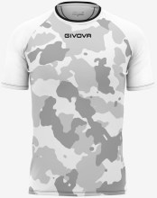 Pánské triko GIVOVA Army White-Grey_1