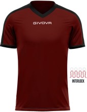 Sportovní triko GIVOVA Revolution burgudy-black_1