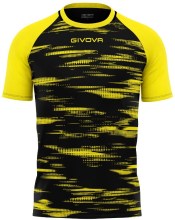 Sportovní triko GIVOVA Pixel black-yellow_1