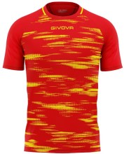 Sportovní triko GIVOVA Pixel red-yellow_1