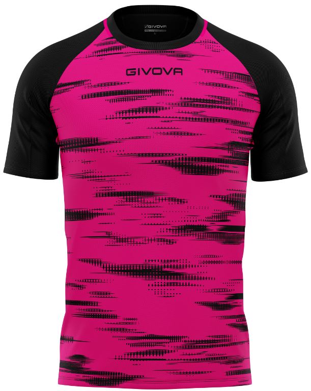 Sportovní triko GIVOVA Pixel fuxia-black|XL