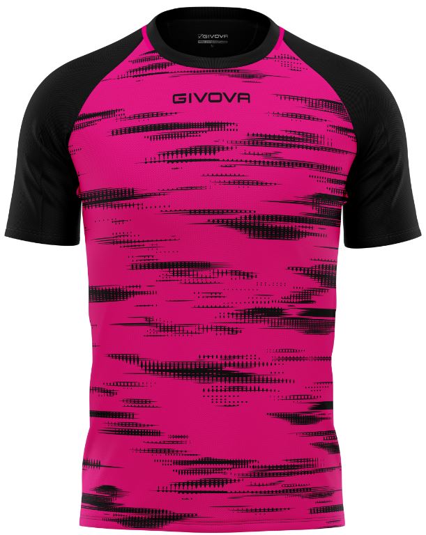 Sportovní triko GIVOVA Pixel fuxia-black|L