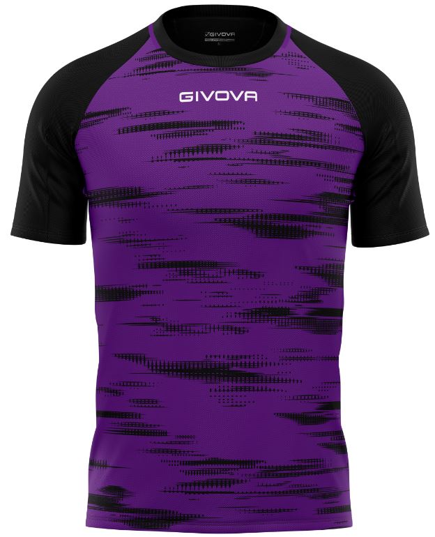 Sportovní triko GIVOVA Pixel violet-black|XL