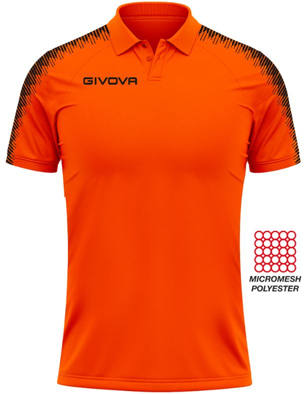 Sportovní poloshirt Givova Fluo Orange|3XL