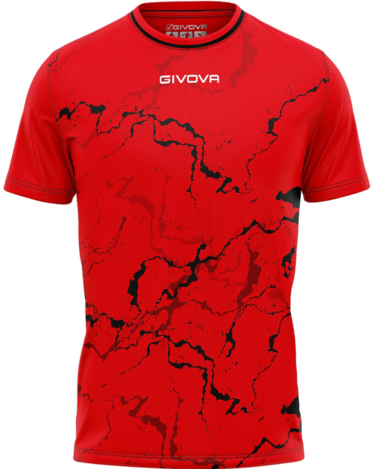 Sportovní triko GIVOVA Grafite Red-Black|M