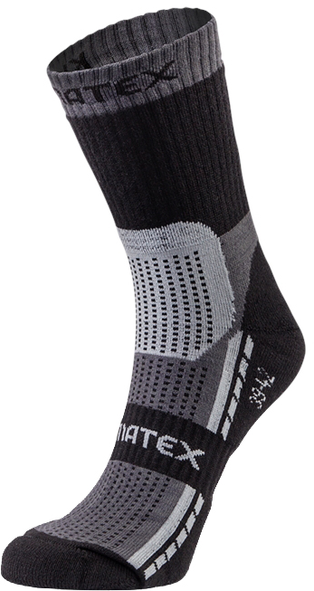 Trekingové ponožky KLIMATEX Fink1 černá-šedá|43-46