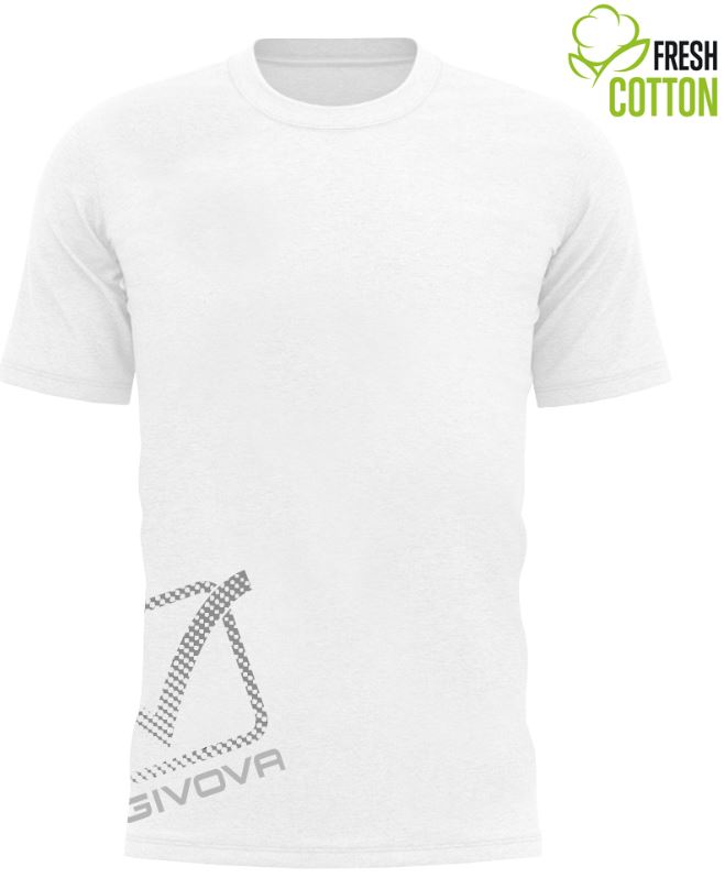 Bavlněné triko GIVOVA Reflective White|XL