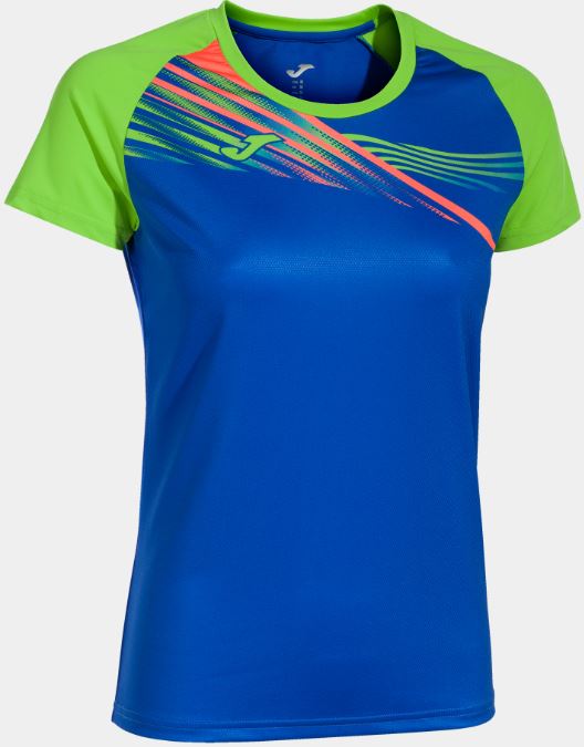 Dámské sportovní triko JOMA Elite X Royal-Fluor Green|M